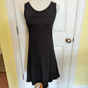 Toad & Co Oolong Sleeveless Dress Organic Cotton Tencel Blend Black